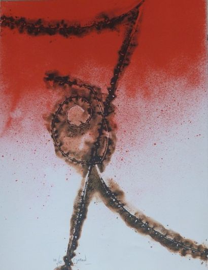 Christian Jaccard (1939-)
«Litho-brûlage»,...