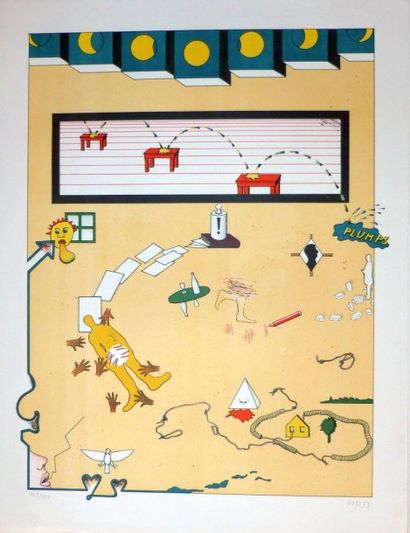 Jan VOSS (1936-)
«Sans titre», 1969, ex 105/150,...