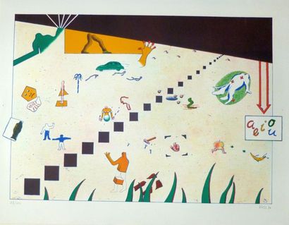 Jan VOSS (1936-)
«Sans titre», 1970, ex 85/100,...