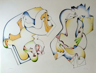 Jan VOSS (1936-)
«Sans titre», 1974, ex ea,...