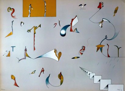 Jan VOSS (1936-)
«Sans titre», 1972, ex 100/1000?,...