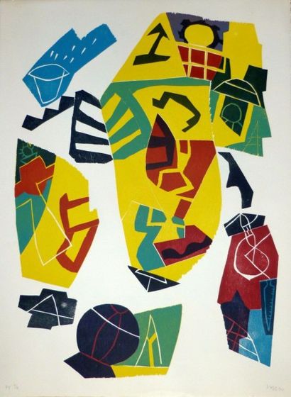 Jan VOSS (1936-)
«Sans titre», 1990, ex HC,...