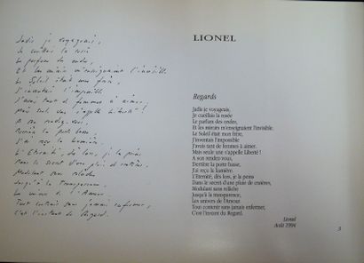 LIONEL
Une gravure et livre