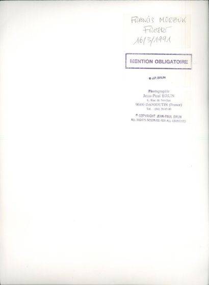 Jean-Paul BRUN
13 Portraits d'artistes, 1990,...