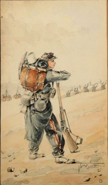 Bernard NAUDIN (1876-1946)
Soldat au repos,...