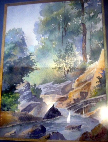 RENOUARD R. XIX/XXe siècle

Deux aquarelles...