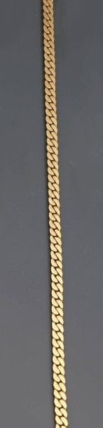 Collier en or jaune 18K (750°/00) à maillons...