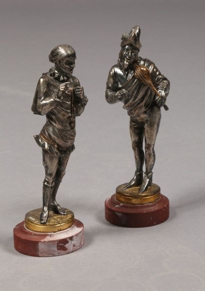 TURGARD B.

Deux statuettes faisant pendant.
Bronze...