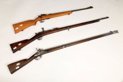 Fusil Chassepot modèle 1866.
Canon rond avec...