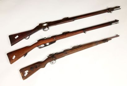 Carabine Mauser 98K.
Crosse en noyer.
Dans...