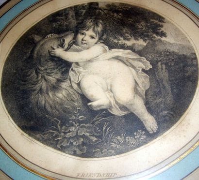 D'après COSWAY Richard.
Paire de gravures...