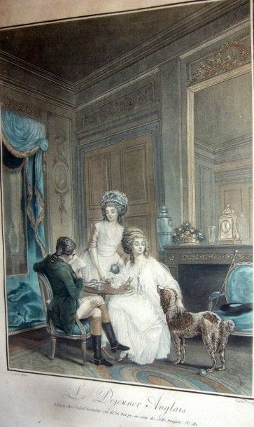 Deux petites gravures à l'eau forte.
D'après...