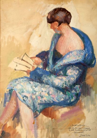 Marcel ROCHE (1890-1959)
Femme assise au...