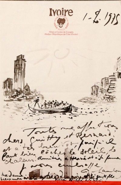 Lot de dessins par André HAMBOURG (1909-1999)...