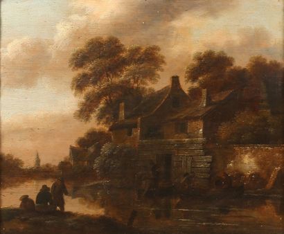 MOLENAERT Klaes 

Village au bord de la rivière...