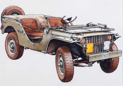 VEHICULES MILITAIRES Ambulance Dodge WC-64...