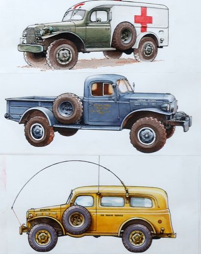 VEHCIULES MILITAIRES Dodge WC-63, camion...