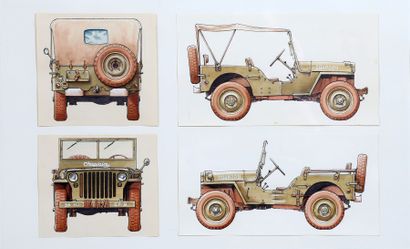 VEHICULES MILITAIRES Jeeps MB WILLYS Probables...