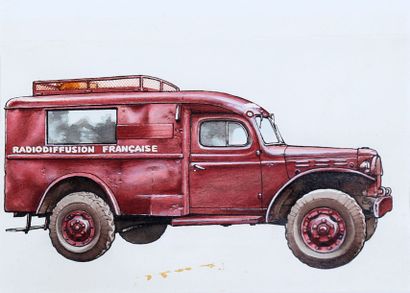 VEHICULES MILITAIRES Ambulance Dodge WC-54,...