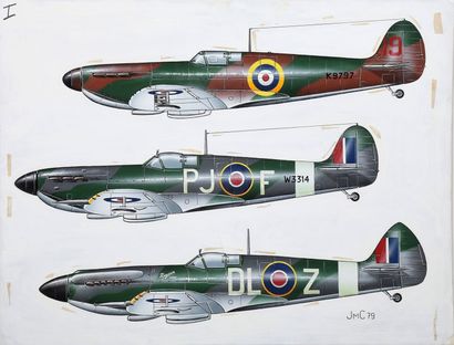 Jean CUNY (1942)
Avions militaires SPITFIRES...