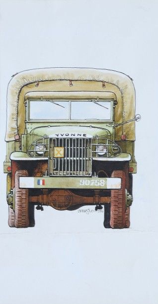 Ivo SFERLAZZO (Xxème s.)

Jeeps
Deux dessins...
