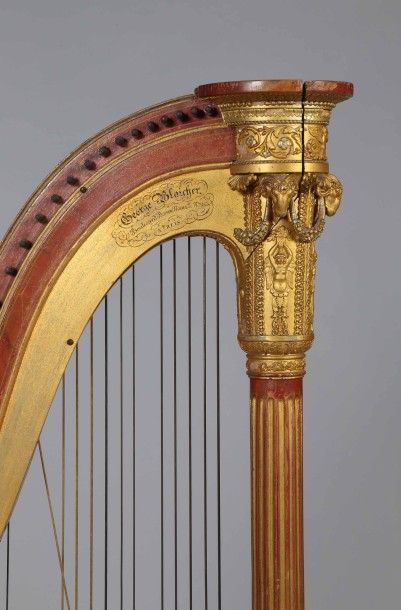 Harpe de salon par George BLAICHER, boulevard...
