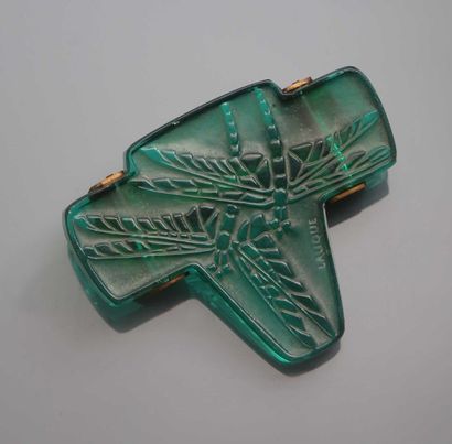 LALIQUE
Pendentif «Libellules» en verre moulé-pressé...