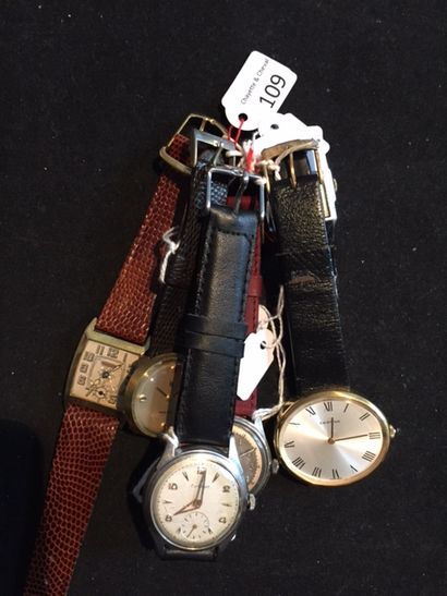 Six montres-bracelets, marques diverses