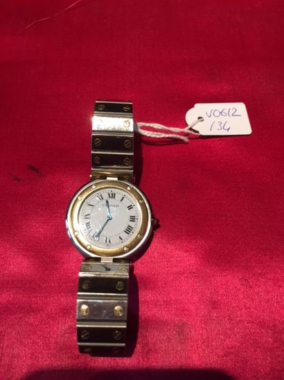 CARTIER Montre-bracelet homme, quartz, en...