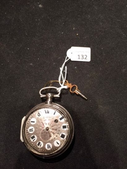 Montre à verge en argent signée ‘Véque à...