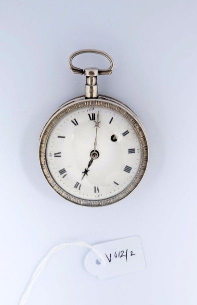 Montre à verge en argent, non-signée, vers...