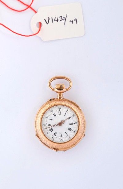 Deux montres à cylindre en or dont une (pb.18.6gr)...