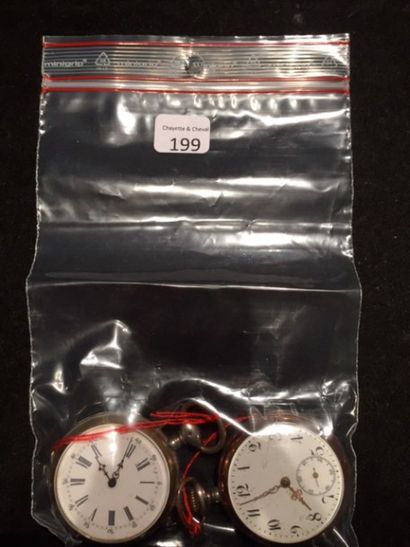 Deux montres vers 1900 dont une à ancre en...