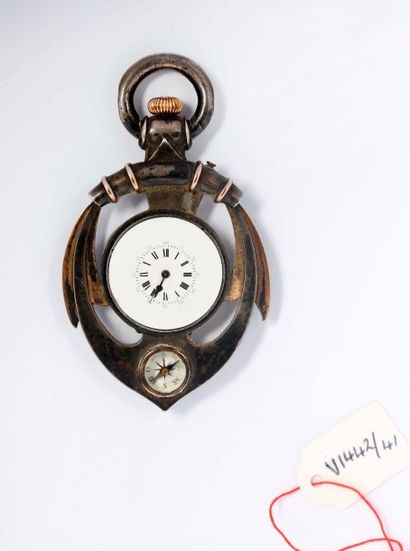 Amusante montre à cylindre montée, avec une...