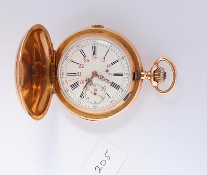 Montre à ancre savonnette à répétition des...