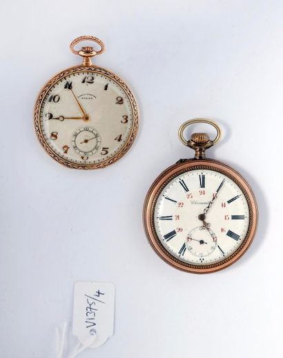 Une montre extra plate ‘Zodiac' en or (pb....