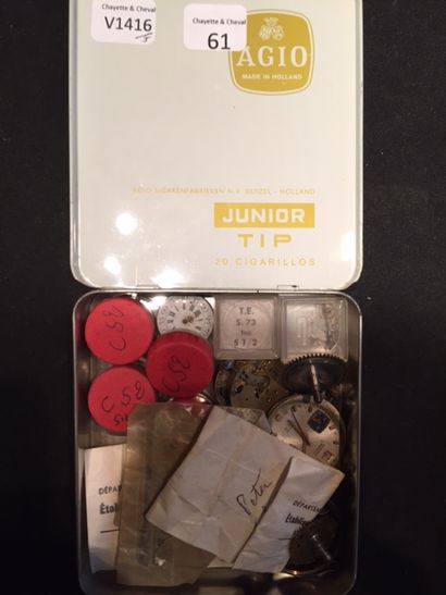 Important lot de fournitures pour montres...