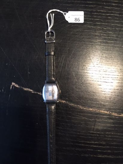 Montre savonnette ‘W B' en acier nickel chromé,...