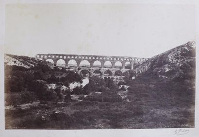 EDOUARD BALDUS (1813-1889)
Pont du Gard et...