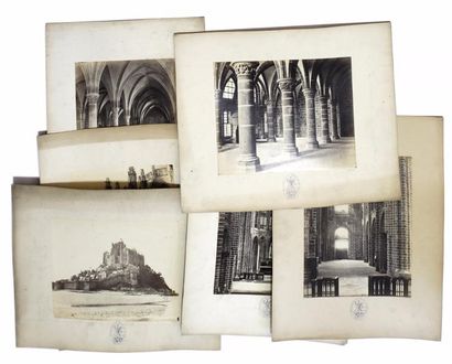 Frère Binet.
Six vues du Mont Saint-Michel,...