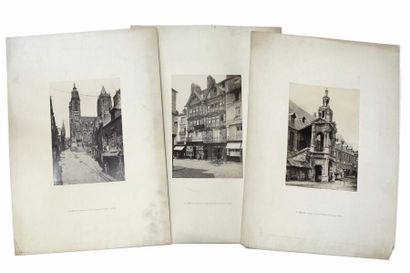 Photographe anglais. Trois vues de Normandie...
