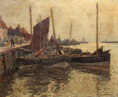 SCHLOEMAN Eduard (1888-1940)
Bateaux de pêche...