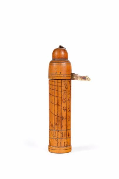 Cadran solaire cylindrique dit 'de berger'...