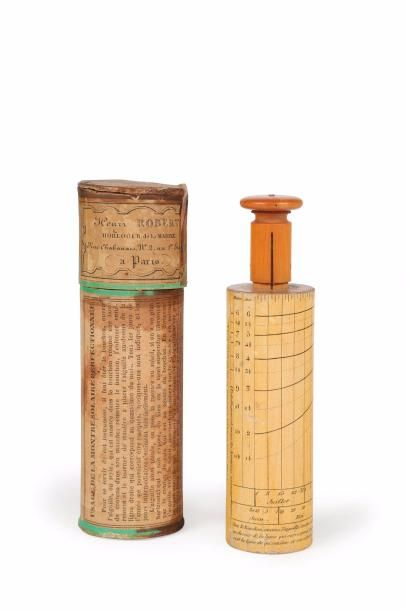 Cadran solaire cylindrique signé 'Henry Robert'...
