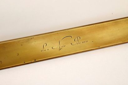 Alidade à pinnules pour planchette signée...