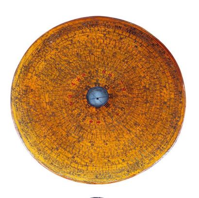 Boussole géomantique à vingt-huit cercles,...