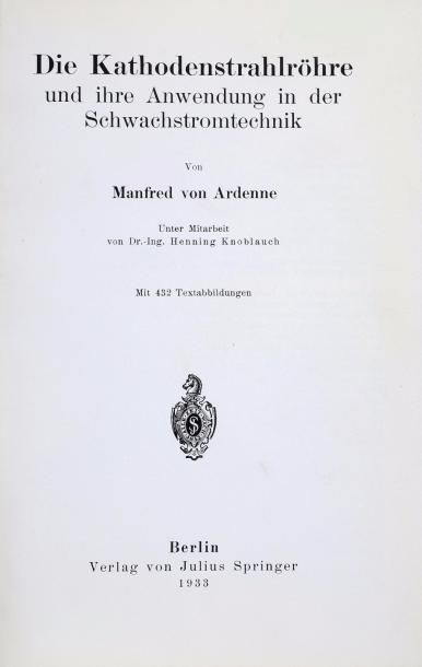 Tube cathodique signée 'Laboratorium Manfred...