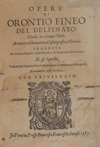 [FINE, Oronce]
Della pratica della arithmetica.,...