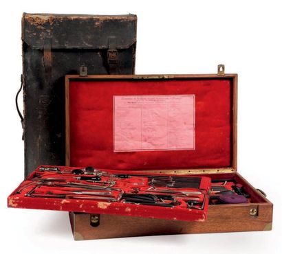 Important coffret de chirurgien signé 'Mathieu...