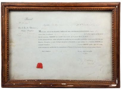 [ROBIN]. Brevet pour Jean Joseph Robin comme...